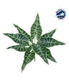 GloboStar® ALOCASIA 78225 Τεχνητό Φυτό Αλοκάσια - Μπουκέτο Διακοσμητικών Φυτών - Κλαδιών με Φύλλωμα Πράσινο Υ43cm